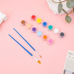 Manufacturer Supplies 12-Color Student Art Painting Coloring Plaster Doll Paint Strips 6-Piece Kidsren's Acrylic Craft Supplies - Product Image 1