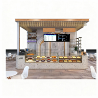 Vitrine de présentation de pâtisserie sur mesure pour café, bar, kiosque à desserts, comptoir de réception, mobilier de café