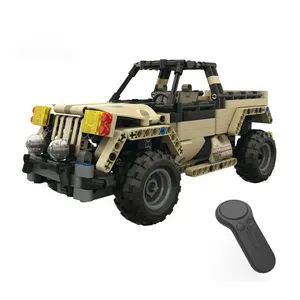 मोल्ड किंग 13010 तकनीकी आरसी लाइट ट्रैक टैंक खिलौने आर्मी ट्रक मॉडल ईंटें निर्माण किट बच्चों के लिए आर्मी खिलौने