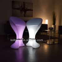 Kursi Bar Luar Ruangan Tahan Air Coolqing dengan Desain Modern untuk Penggunaan Ruang Makan & Gym, Furnitur Komersial LED Bergerak
