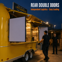 Truth Hot Dog Food Truck mit Vollausstattung Kommerzieller Komplett Ausgestatteter Kaffee-Pizza-Edelstahl-Food-Truck-Anhänger mit Zubehör