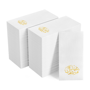 Eid Mubarak Servietten Ramadan Party-Zubehör Eid Mubarak Party-Dekorationen Einweg-Geschirr Papierservietten für Eid Al-Fitr - Product Image 2