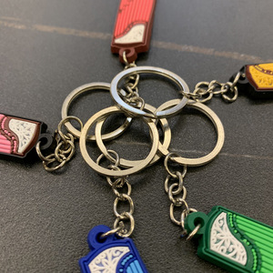 Criativo PVC Soft Instrumentos Musicais Silicone Keychain <span class=keywords><strong>Anime</strong></span> Rubber <span class=keywords><strong>Guitar</strong></span> Piano Keychain Acessórios - Product Image 2