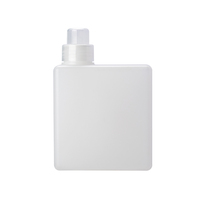 Bouteille carrée en HDPE de 800 ml/500 ml avec pompe à pression, emballage vide pour lessive