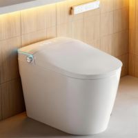 Vente en gros de toilettes intelligentes sans réservoir, auto-nettoyantes, modernes et luxueuses, toilettes intelligentes monobloc pour hôtel de luxe