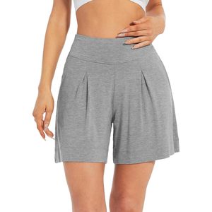 Pantalones Cortos de Dormir de Viscosa de Bambú para Mujer al por Mayor, Pantalones de Pijama Casuales de Pierna Ancha, Tallas S-XXL - Product Image 3