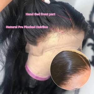 Perruques <span class=keywords><strong>Alibaba</strong></span> Hair Store – Meilleure qualité 12A, perruque frontale en dentelle HD 13*6, cheveux humains péruviens doublement étirés, lisses comme des baguettes - Product Image 5