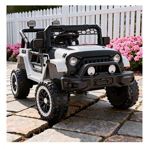 Baby Electric Double Drive Ride-On Car MP3 Music Player Custom Design <b>Push</b> Handle Smooth Rolling Wheels Plastic Body Indoor - Product Image 1