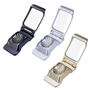 Herramientas de cocina, cortador de huevos de Metal de mano, cortador de huevos de alambre de acero inoxidable para frutas, verduras, huevos duros - Product Image 1