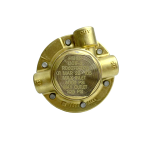 Régulateur de pression de gaz haute pression à diaphragme en acier inoxydable et en laiton de haute précision, série Fisher 1301 - Product Image 5