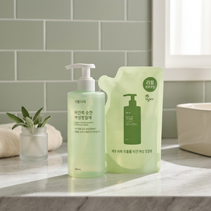 Plant <b>Kingdom</b> Nara Vegan Mugwort Feminine Wash Mild 300mL Refill Korean Ingredients - Product Image 3