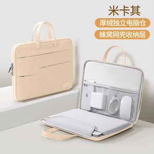 XINGYONZHE Laptop Briefcase Deep Gray 180 Degree Full Open Independent Lined <b>Computer</b> Compartment Honeycomb Mesh <b>Storage</b> Layer - Product Image 2