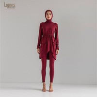 Maillots de bain islamiques pour femmes, burkini, couvrant entièrement le corps, respirant, séchage rapide