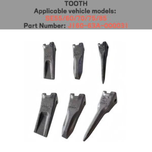 Ricambi Shantui: Denti Benna per Escavatori SE55/60/70/75/85, Denti Forgiati per Rompere il Ghiaccio, Denti per Roccia J160-63A-000031 J160-63A-000051 - Product Image 3