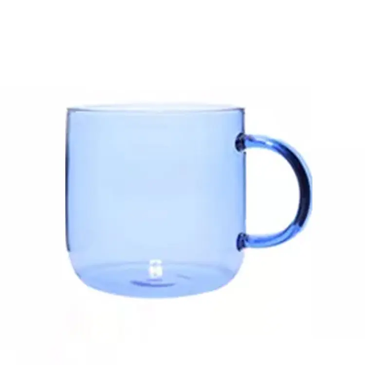 머그 컵 도매 음료 용기 맞춤 로고 에코 프렌들리 에스프레소 붕규산 유리 머그잔 마시는 유리 커피 컵 찻잔