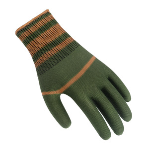 Gants de travail verts en nylon épaissi, gants de protection résistants à l'usure, gants et mitaines en nylon - Product Image 2