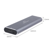Adaptador de disco duro M.2 NVME y SATA NGFF, protocolo Dual USB 3,1 GEN2 M2 SSD, diseño autoelástico