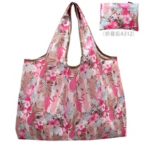 Sacs d'épicerie fourre-tout réutilisables pliables à impression complète Grand sac en nylon