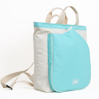 Sac à dos portable pour raquettes de sport pour femmes, couleur bleu sarcelle et crème, sac de sport léger pour le tennis, le badminton
