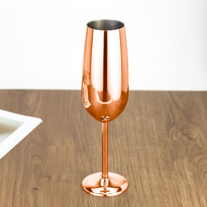 Verre à vin à pied en acier inoxydable incassable de 260 ml (9 oz) pour bar, fête, toast sophistiqué - Product Image 2