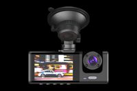 Caméra de tableau de bord de voiture à prix d'usine, 3 caméras avant/arrière, vision nocturne IPS, DVR pour véhicule, garantie 1 an, Wi-Fi intégré, enregistrement en boucle