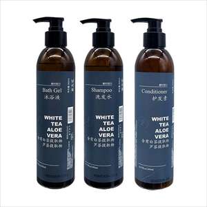 हॉट सेलिंग कस्टम दीवार 360 मिलीलीटर बोतल होटल शैम्पू कंडीशनर शौचालय सुविधाएं - Product Image 6