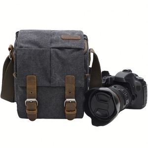 Bolsa de Hombro para Cámara de Lona Resistente al Agua, para Equipos de Fotografía Profesional SLR DSLR, con Correa Ajustable, Venta al Por Mayor - Product Image 1