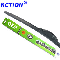 Kction Balai d'essuie-glace avant de voiture universel sans cadre 16 adaptateurs nettoyage de verre multifonctionnel pour Ford Opel Porsche