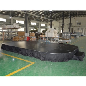 Escenario Portátil RK-Portable Stage RAK-SQ4I, Escenario Modular Portátil de Aluminio Ligero con Fácil Montaje y Desmontaje para Eventos - Product Image 4