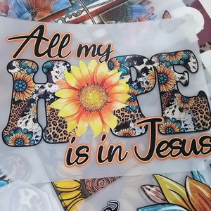 Más de 80 Transferencias de Serigrafía Cristianas con la Frase 'Todo <span class=keywords><strong>mi</strong></span> <span class=keywords><strong>esperanza</strong></span> está en Jesús', Listas para Planchar, DTF para Iglesia, DTF Jesús, Pegatinas Termoadhesivas - Product Image 1