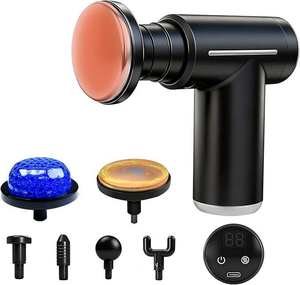 Pistolet de massage à percussion avec compresse chaude pour la récupération musculaire des athlètes, soulagement des douleurs aux épaules, au cou et au dos - Vente en gros - Product Image 5