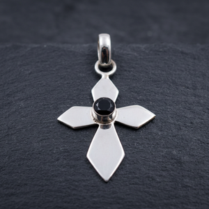 Natural Garnet Quartz 925 Sterling Silver Jewelry Religious Christian Cross <b>Pendant</b> Necklace for Womens - Product Image 5