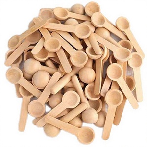 Q.F QY2517 Mini cuillère en bois jetable 2,5*6,8 mm pour sel de bain, bonbons, épices, miel et café - Product Image 4