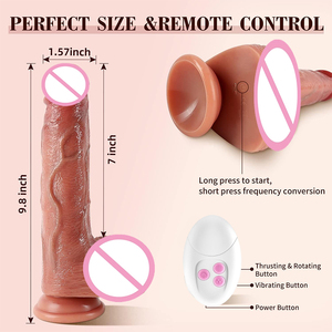 Europese Best Verkopende Nieuwe Elektrische Grote Dildo Vibrerende Verwarming Telescopische Vrouwelijke Penis Vrouwelijke Seks Grote Dildo Groothandel Vrouw Speelgoed - Product Image 2