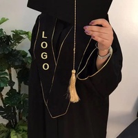 2023 Dubai femmes islamique musulman Graduation Abaya robe accessoire de vêtements traditionnels
