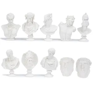 Wholesale Gypsum statue Huaqi SKC02 Sketching avatar model Mini People Sculpture for Desk Ornaments