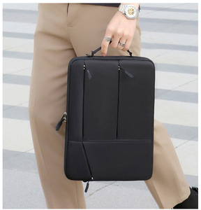 กระเป๋าเป้สะพายหลังสำหรับใส่แล็ปท็อปสำหรับผู้ชาย แบบเรียบง่าย ทนทาน ผลิตจากผ้า Oxford เหมาะสำหรับธุรกิจ ขายส่งจากโรงงาน - Product Image 6
