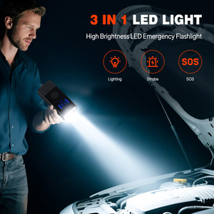 Portable Mini Jump Starter Air Pump Digital Display Rechargeable Emergency Tool for Car Bike Motorcycle - Product Image 2