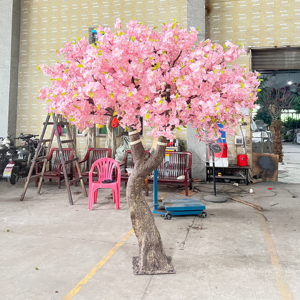 Tùy Chỉnh Lớn Nhân Tạo Nhựa Hoa Anh Đào Cây Cây Cây Lớn Nhân Tạo Mô Phỏng Cây Trong Nhà Cho Khách Sạn Và landscapers - Product Image 1
