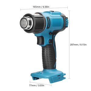 <span class=keywords><strong>Pistolet</strong></span> <span class=keywords><strong>à</strong></span> <span class=keywords><strong>air</strong></span> <span class=keywords><strong>chaud</strong></span> portable rechargeable haute puissance pour le séchage de films de voiture et les tubes thermorétractables, idéal pour l'export. - Product Image 4