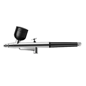 Pistolet aérographe pour ongles, portable, simple <span class=keywords><strong>action</strong></span>, avec kit de nettoyage, outil de remplacement pour Nail Art Model Painting - Product Image 5