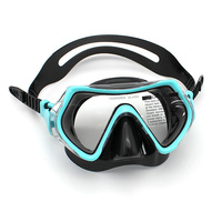 Masque de plongée pour enfants, lunettes de plongée sous-marine pour enfants avec verres en verre trempé, étanches et sans fuites