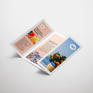 Tùy Chỉnh Kinh Doanh Đầy Đủ Màu Sắc Tờ Rơi 3 Bảng Điều Khiển Cổng Gấp Brochure C Fold Tài Liệu - Product Image 1