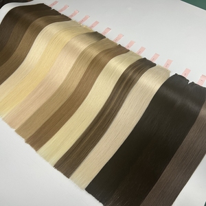 Extension di Capelli Umani Remy Europei 24 Pollici, Trama Genius Marrone 100 Grammi, Doppia Trama a Macchina - Product Image 2