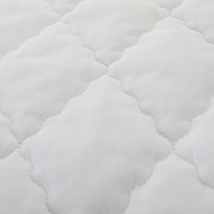 Protège-matelas matelassé en coton blanc 200TC, populaire et économique, imperméable, avec bande élastique aux quatre coins, hypoallergénique - Product Image 4