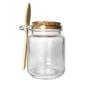 厨房玻璃罐230毫升木盖香料储存瓶玻璃罐