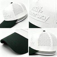 Gorra Plana de Béisbol para Hombre, Estilo Moderno, Material de Alta Calidad, Personalizable, con Cierre a Presión, Diseño Deportivo de Dos Tonos, con Orificios Cortados con Láser