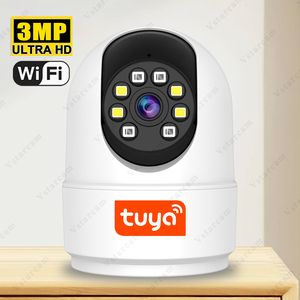 Tuya Thông Minh 3MP Wifi Không Dây <span class=keywords><strong>IP</strong></span> <span class=keywords><strong>Camera</strong></span> An Ninh Tầm Nhìn Ban Đêm Được Xây Dựng Trong Mic Thẻ Nhớ Lưu Trữ Đám Mây Cho Vương Miện Vip Members-TS4-Y - Product Image 1