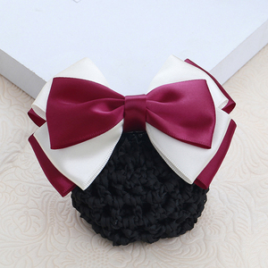 Pinza de Pelo Profesional para Mujer, Venta al por Mayor, Lazo Grande, Red, Accesorios para el Cabello para Bancos, Hoteles, Hospitales, Enfermeras - Product Image 2