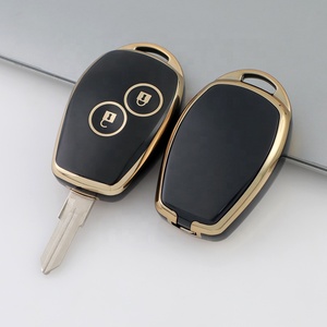 Vente en gros d'usine, étui de protection pour clé de voiture en TPU pour CLIO <span class=keywords><strong>3</strong></span> Kangoo MASTER <span class=keywords><strong>Modus</strong></span> TWINGO Twingo, porte-clés doré - Product Image 4